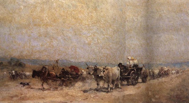 Nicolae Grigorescu The Return from the Fair oil painting image